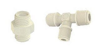 Standard fittings made of PVDF