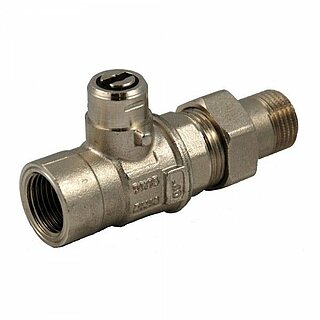 2-way ball valve male / female