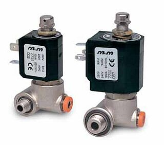 Pilot solenoid valves for piston valves