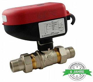  Sintesi 2-way ball valve electrical male / male