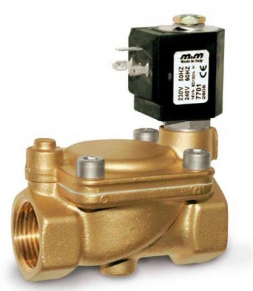 Industrial solenoid valves for hot water and steam 3/4" to 1"